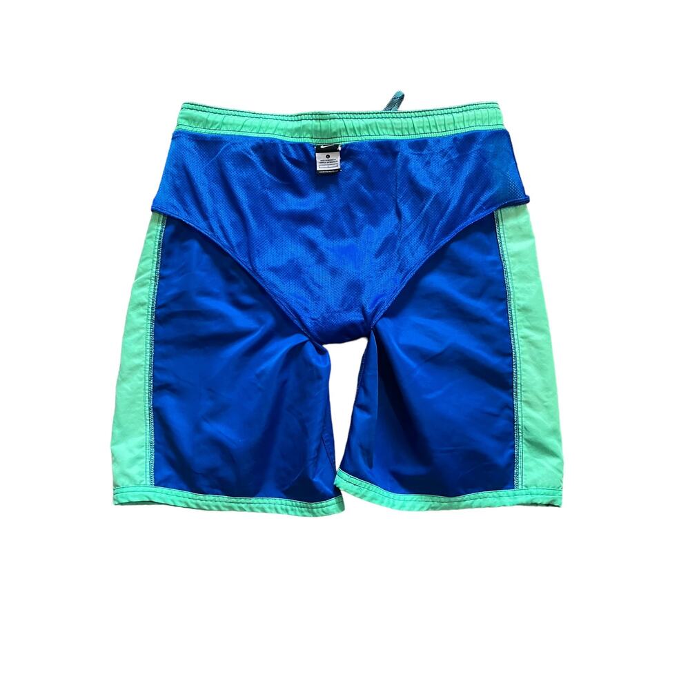 Nike Men's Blue Elastic Waist & Drawstring Swim Trunks | Size Large - Picture 9 of 11